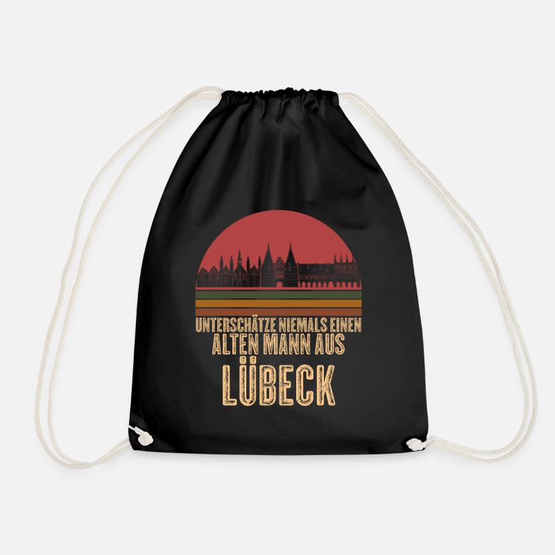 Lübeck Lübecker - Turnbeutel - Schwarz