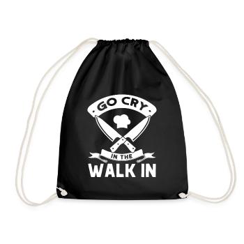 Chef Saying Gift Funny Chef - Drawstring Bag - black - Front