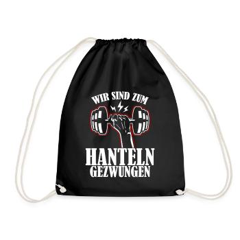 Strongman Bodybuilder Bodybuilding - Turnbeutel - Schwarz - Vorne