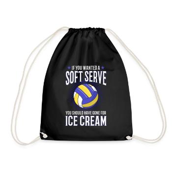 Cadeau de joueur de volley-ball Drôle de volley-ball - Sac de sport léger - noir - Devant