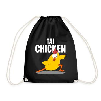 Chickens Chicken Breeder Tai Chicken - Drawstring Bag - black - Front