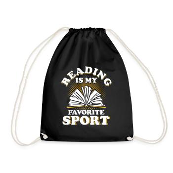 Livre de lecture livre livre cadeau lecture de livres - Sac de sport léger - noir - Devant
