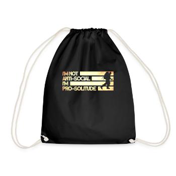 Camping Randonnée Cadeau Campeur Randonneur En Plein Air - Sac de sport léger - noir - Devant