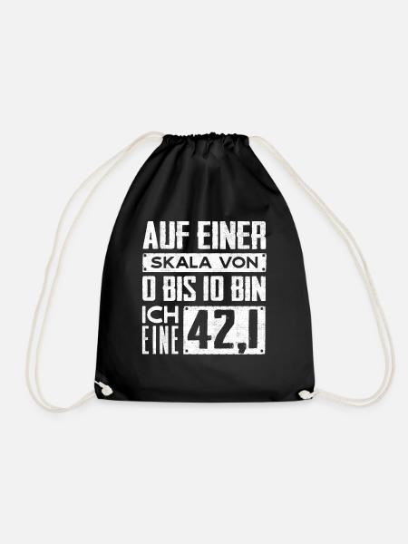 Marathoner, Marathon, Läufer, 26, 2 - Turnbeutel - Schwarz