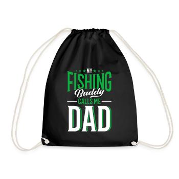 Cadeau de pêche Pêche Pêcheur Drôle De Pêcheur - Sac de sport léger - noir - Devant