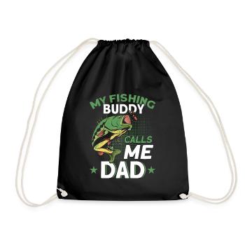 Cadeau de pêche Pêche Pêcheur Drôle De Pêcheur - Sac de sport léger - noir - Devant