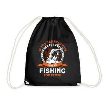 Cadeau de pêche Pêche Pêcheur Drôle De Pêcheur - Sac de sport léger - noir - Devant