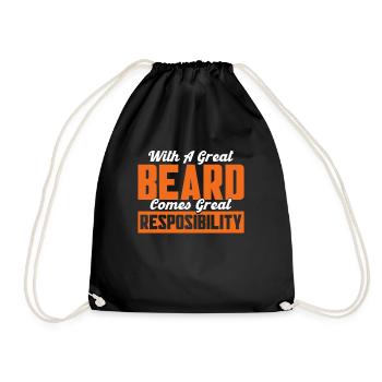 Barbes Dire Barbe Drôle Barbe Cadeau Barbe - Sac de sport léger - noir - Devant
