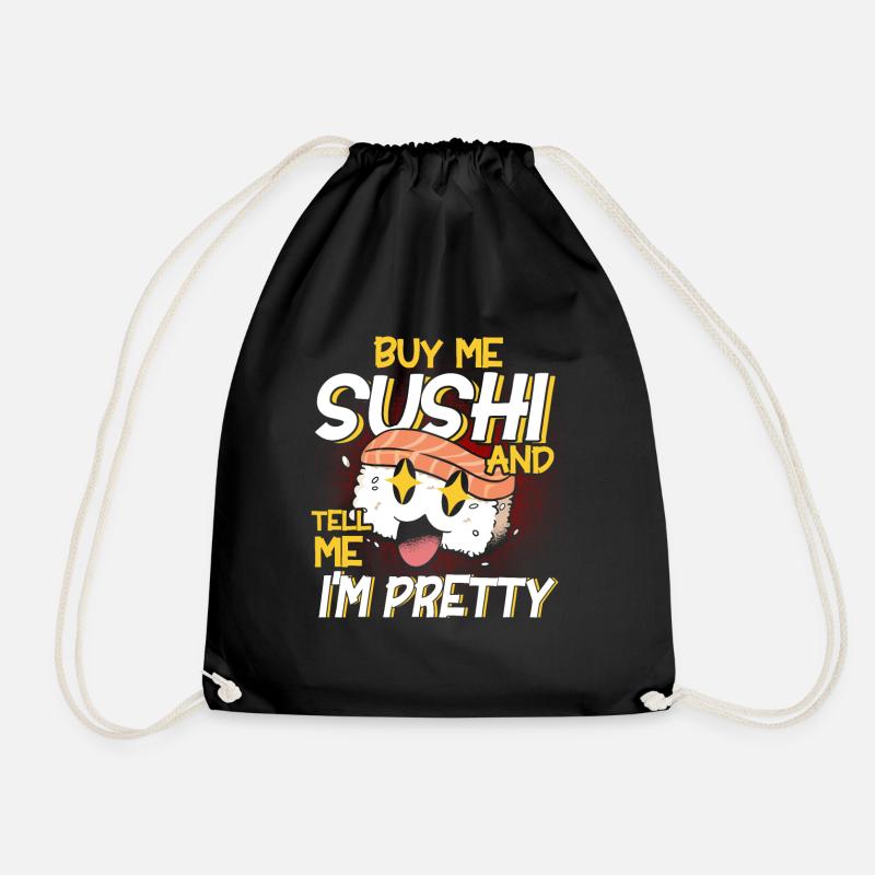 Sushi Geschenk Reis Süß Sushi - Turnbeutel - Schwarz