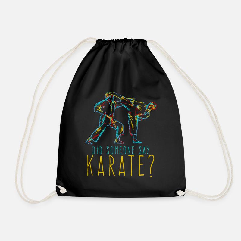 Karate Karateka - Turnbeutel - Schwarz