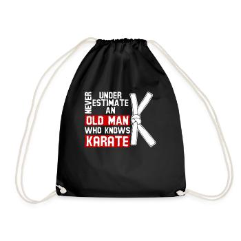 Karaté Sport Arts Martiaux - Sac de sport léger - noir - Devant