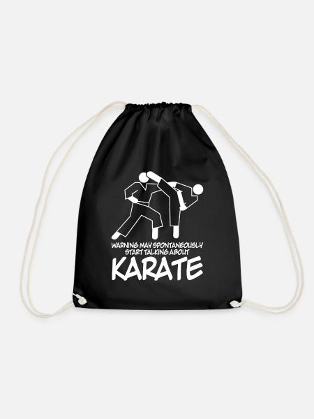 Karate Witz Karateka - Turnbeutel - Schwarz