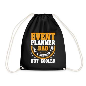 Eventplaner Hochzeitsplaner Event Manager - Turnbeutel - Schwarz - Vorne