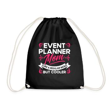 Eventplaner Hochzeitsplaner Event Manager - Turnbeutel - Schwarz - Vorne