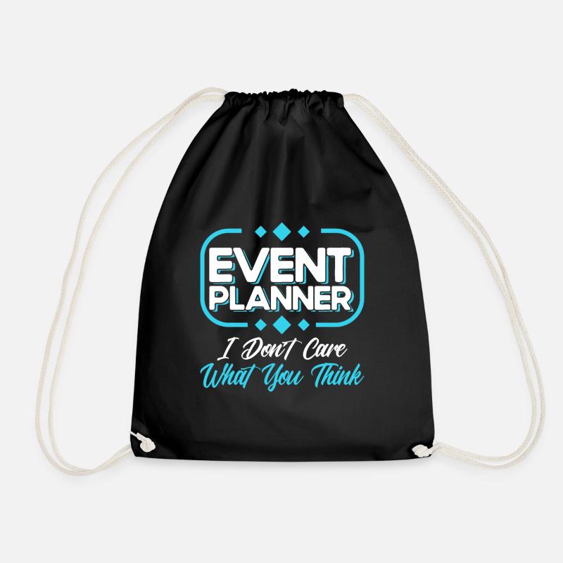 Event Planner Wedding Planner Event Manager - Drawstring Bag - black