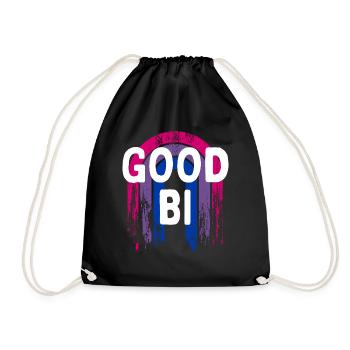 Good Bi Bisexual Pride Month Bi Pride LGBT - Drawstring Bag - black - Front