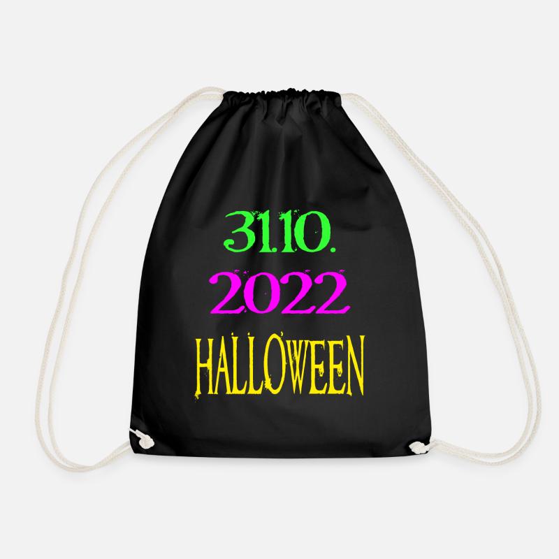 Halloween 31.10.2022 - Turnbeutel - Schwarz