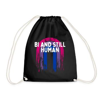 Bi et toujours humain Bisexuel LGBTQ Bi Pride LGBT - Sac de sport léger - noir - Devant