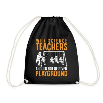 Le professeur de sciences n’a pas de cour de récréation - Sac de sport léger - noir - Devant