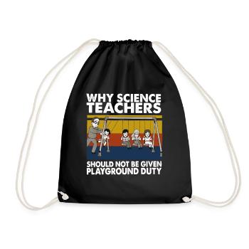 Science teacher - Drawstring Bag - black - Front