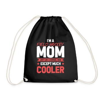 Maman de hockey sur gazon - Sac de sport léger - noir - Devant