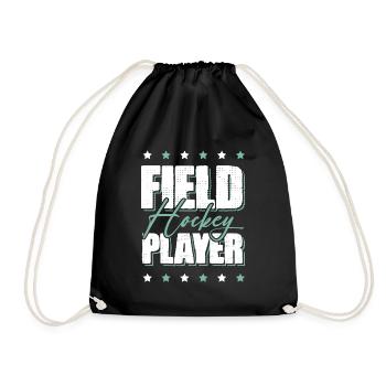 Field hockey players - Drawstring Bag - black - Front