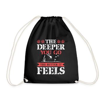 Plongée Drôle de dicton - Sac de sport léger - noir - Devant