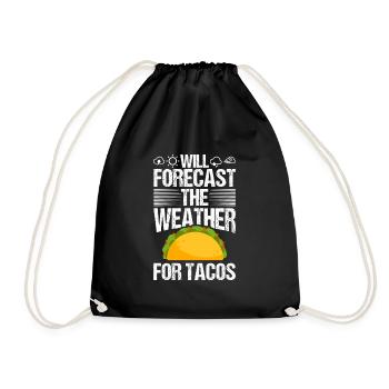 Meteorologist Quote Gift Meteorology - Drawstring Bag - black - Front