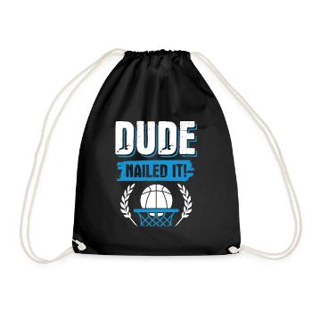Basketball Sports - Drawstring Bag - black - Front