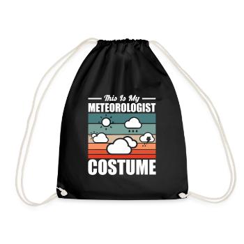 Meteorologist saying gift meteorology - Drawstring Bag - black - Front