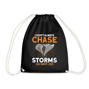 Meteorologist Quote Gift Meteorology - Drawstring Bag - black - Front