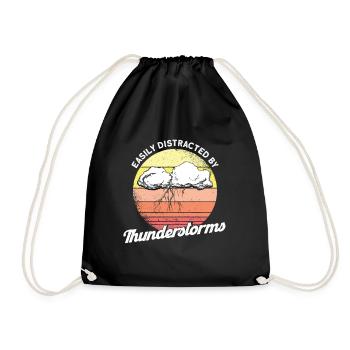 Meteorologist saying gift meteorology - Drawstring Bag - black - Front