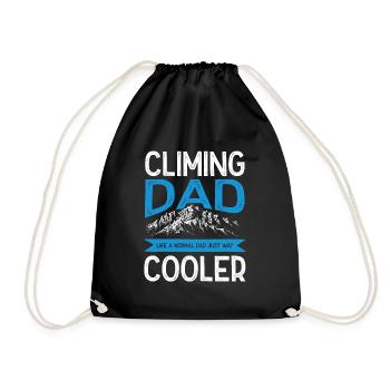 Papa grimpeur - Sac de sport léger - noir - Devant