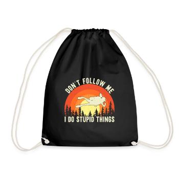 Cadeau de plongée sous-marine plongeur sous-marin - Sac de sport léger - noir - Devant