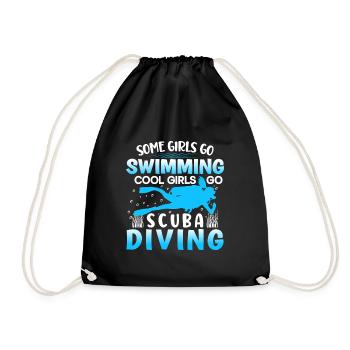 Cadeau de plongée sous-marine Plongeur sous-marin - Sac de sport léger - noir - Devant