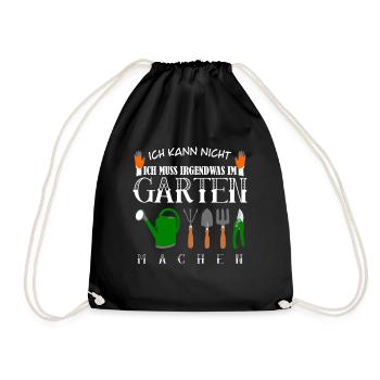 Garten Galabauer Gärtner Galabau - Turnbeutel - Schwarz - Vorne