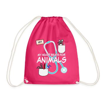 Tierarzt Veterinär Tiermedizin - Turnbeutel - Fuchsia - Vorne