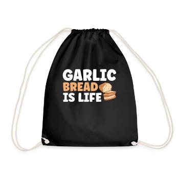 Bread Baking Gift Bakery Quote Baker - Drawstring Bag - black - Front