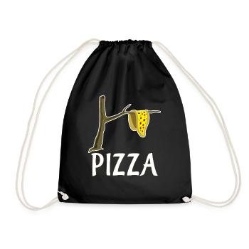 Pizza Restaurant Pizza Maker Pizzaria - Drawstring Bag - black - Front