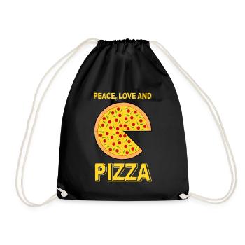 Pizza Quote Pizza Baker Pizzaria - Drawstring Bag - black - Front