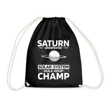 Saturn Planet, Planets, Universe - Drawstring Bag - black - Front