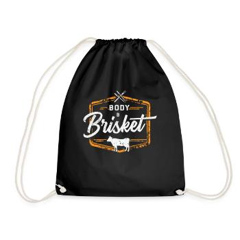 Smokoligist, BBQ, Grill, - Turnbeutel - Schwarz - Vorne