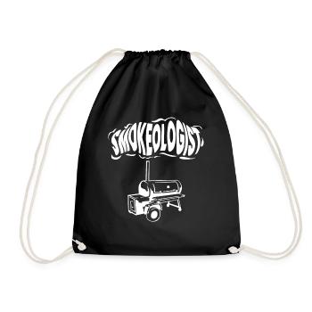 Smokoligist, BBQ, Grill, - Turnbeutel - Schwarz - Vorne