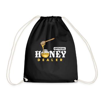 Honey Merchant, Honey Comp, - Drawstring Bag - black - Front