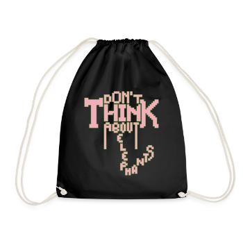 ÉLÉPHANT - Sac de sport léger - noir - Devant
