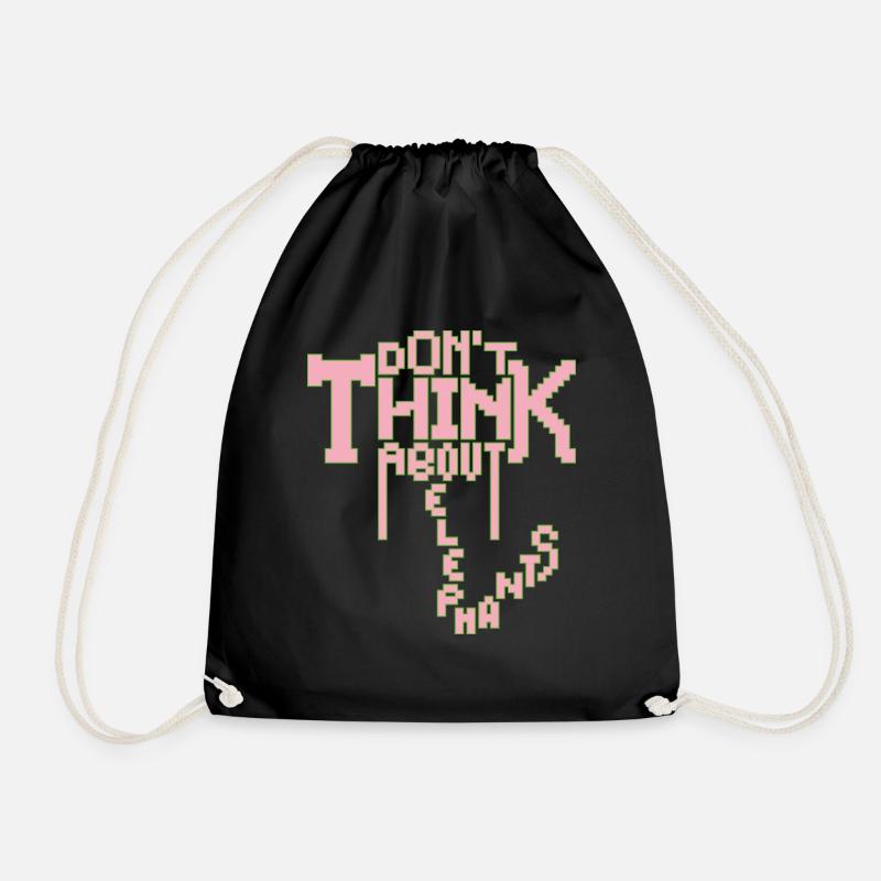 ELEPHANT - Drawstring Bag - black