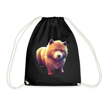 Eurasier Dog - Eurasier - Drawstring Bag - black - Front