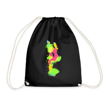 Gymnastics Gymnastics Gymnastics Gymnastics - Drawstring Bag - black - Front