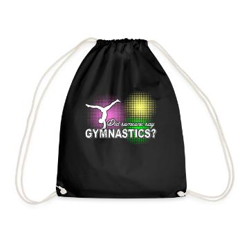Gymnastics - Drawstring Bag - black - Front