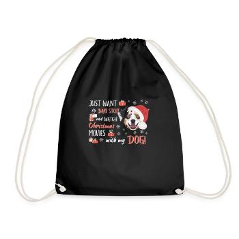 Berger australien Joyeux Noël - Sac de sport léger - noir - Devant